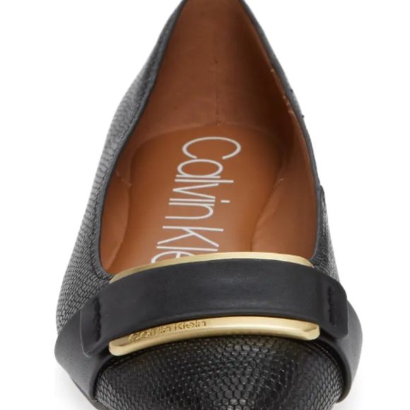 Calvin Klein Oneta Black Ballet Flat 8.5M - Picture 4 of 4